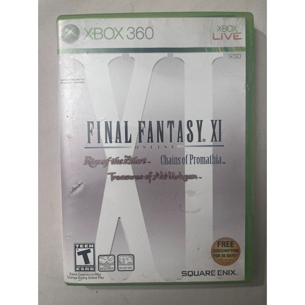 Final Fantasy XI Online (Microsoft Xbox 360, Video Game 2006) - Complete CIB
